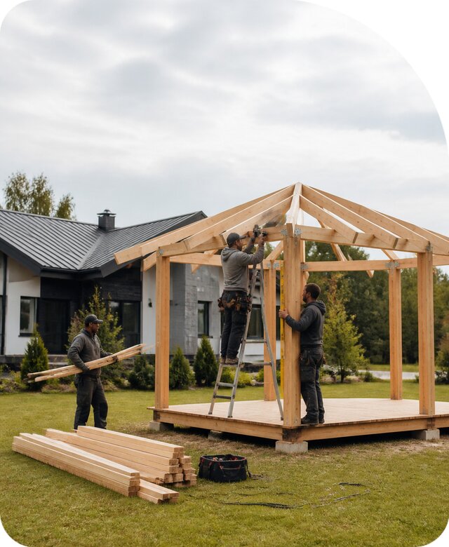 Монтаж беседки в Тынде по цене от 15416 р. | РадиДОМА-Тнд